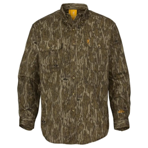 Browning-Clothing Browning Wasatch-CB Shirt Button-Front 2 Pocket Mossy Bottomland XL