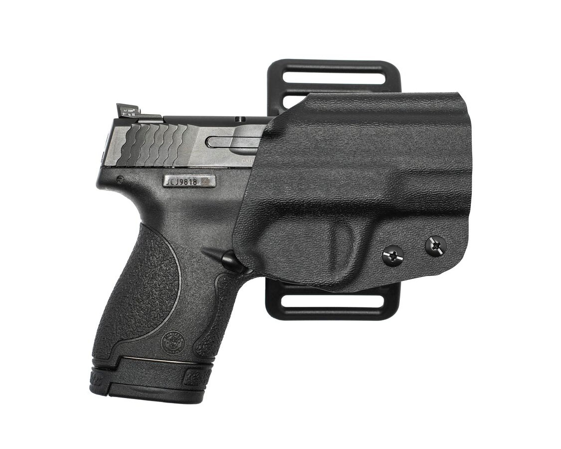 Nerd SLY OWB RH Holster for S&W Shield/Shield Plus 9/40, Black