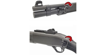 Beretta A300 Ultima Patrol Shotgun QD Front & Rear Sling Attachment With Rectangular Swivels