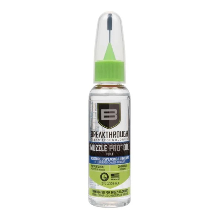 Breakthrough Clean 1.25" x 1.25" x 5.75" Muzzle Pro Oil, 2 oz Bottle Clear - BT-MZO-2OZ-NTA