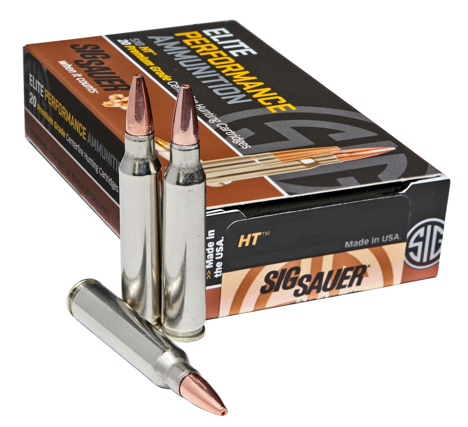Sig Sauer Elite Hunting 80 gr Copper Hollow Point .243 Win Ammo, 20/box - E243H120