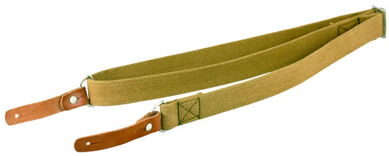Aim Sports PJSSL Heavy Duty made of Olive Canvas with Leather Trim, 20"-42" OAL Heavy Duty Design for AK-Platforms