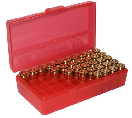 MTM FlipTop Ammo Box 9mm/380ACP-Red-50 rd-P50-9M-29