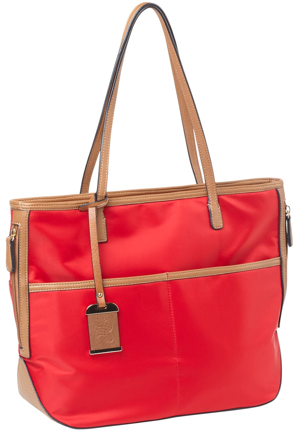 Bulldog Cases Tote Purse w/ Holster, 2-Compartment, Bright Red - BDP-056