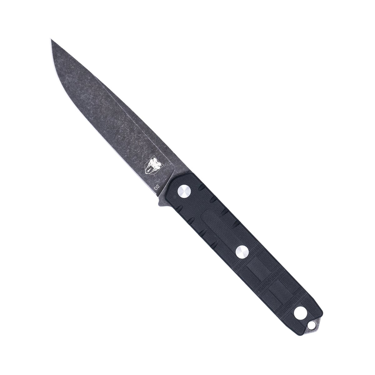 CobraTec Knives Outdoor Warrior Fixed Knife Drop Point Black - Perfect for Outdoor Adventures and Survival Situations - CTOWBLKDNS