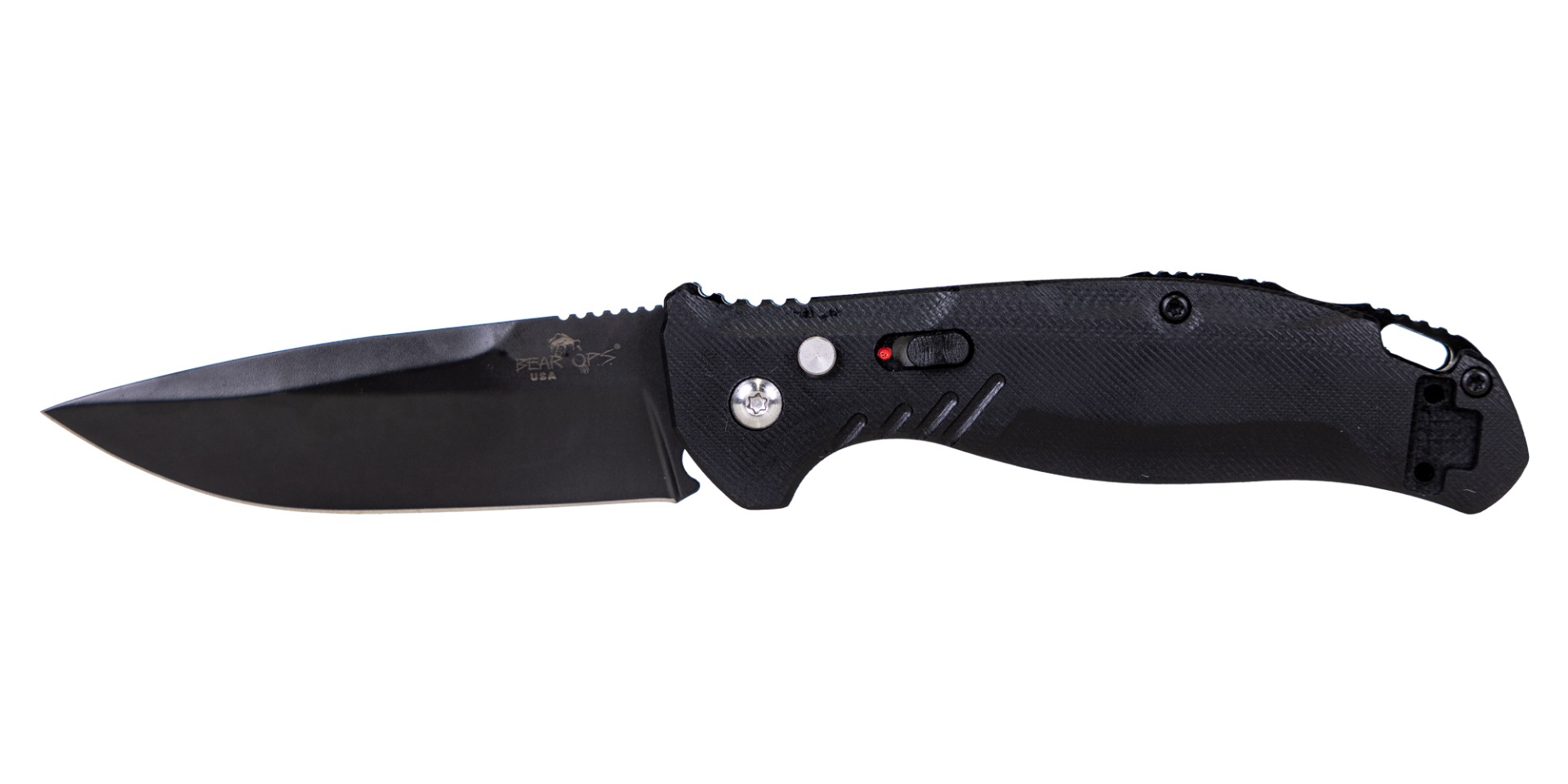 Bear & Son 4 1/4" Auto Bold Action XI W/ Black Blade - AC-1100-B4-B