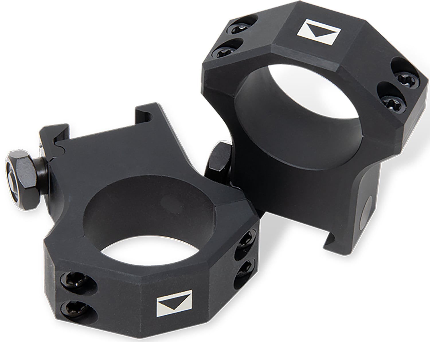 Steiner T-Series 34mm Medium Steel 2-Piece Scope Ring, Black - 5965