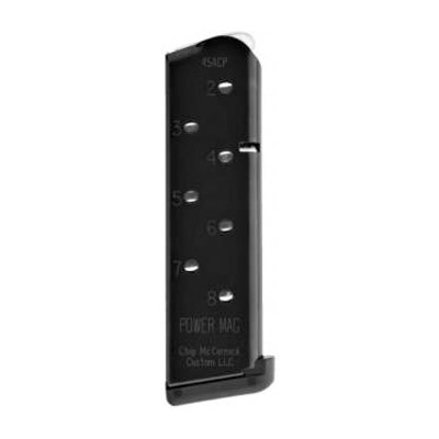 CMC Products 16131C Power Mag 8rd 45 ACP Fits 1911 Government Black Stainless Steel - No Credit Card Fees - Low, flat rate shipping
