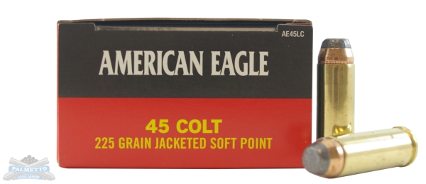 American Eagle 45 Colt 225gr JSP Ammunition 50rds - AE45LC