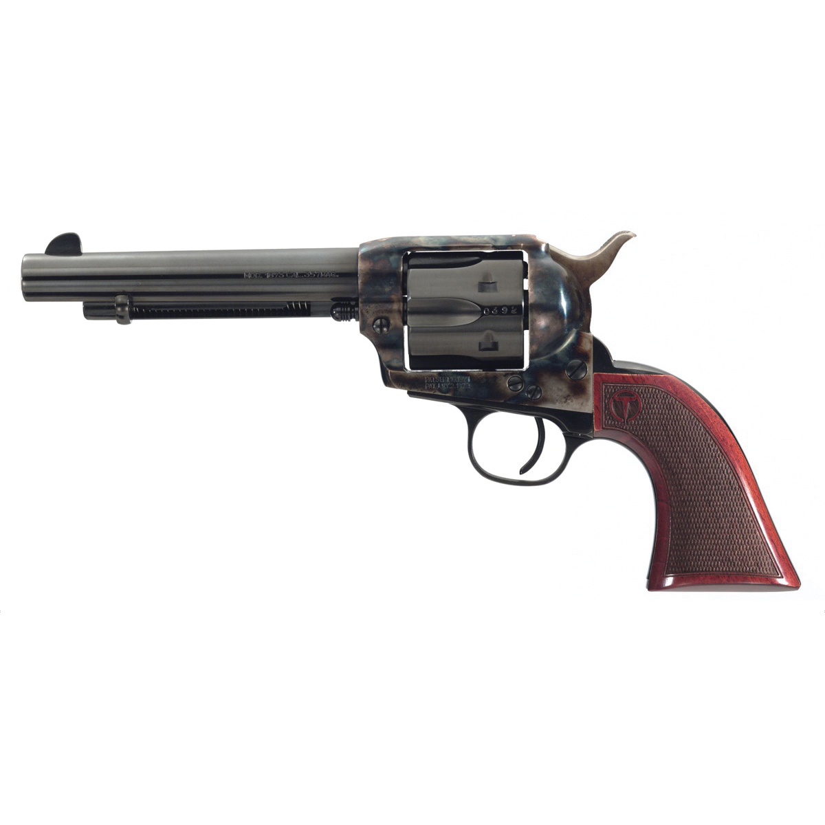 Taylors & Company Smoke Wagon .44-40 Winchester Revolver 5.50" 6rds, Color Case Hardened - 550815