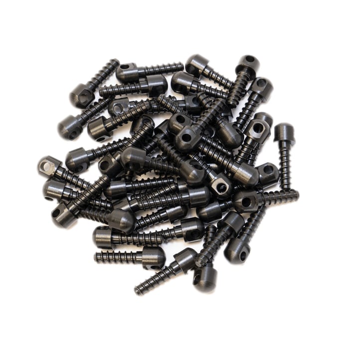 Grovtec US Inc 48-Piece Wood Screw Swivel Stud, Black