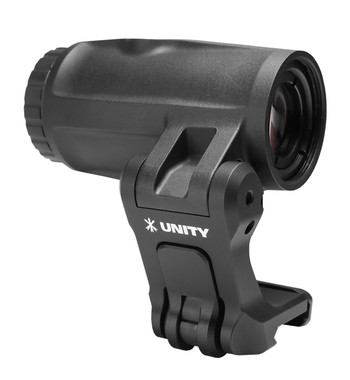 Unity Tactical FAST FTC QD 4X Magnifier, Flip‑to‑Center Mount, Black