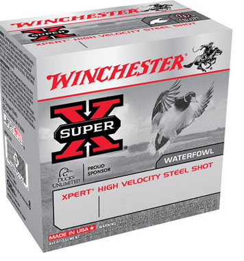 Winchester Xpert High Velocity Steel Shotshells WEX2034, 20 Gauge, 3", 7/8 oz, 1500 fps, #4 Steel Shotshells Shot,