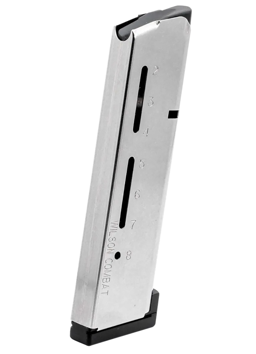 Wilson Combat 8 Round .45 ACP +P Detachable Magazine, Stainless Steel - 500AHD
