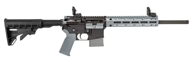 Tippmann Arms A101337 M4-22 LTE 22 LR 10+1 16" Black Parkerized Threaded Barrel, Matte Black Aluminum Receiver w/Picatinny Rail, Wolf Gray M-LOK Handguard Composite Forend, Black Polymer Stock, Gray G