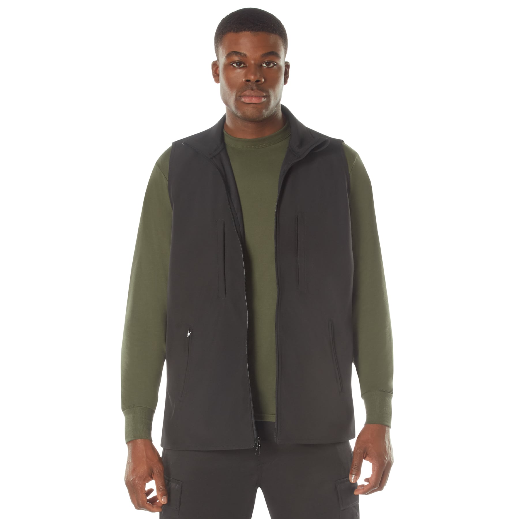 Rothco V2 Concealed Carry Soft Shell Vest - Black, X-Large