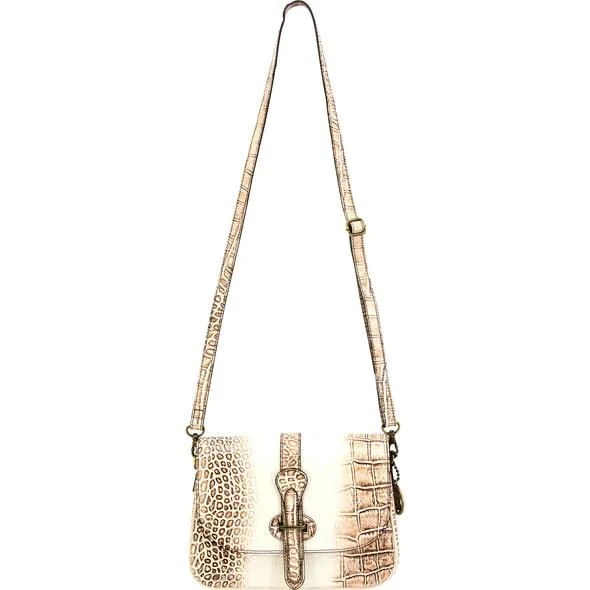 Rugged Rare Smith Wesson Croc Crossbody Beige