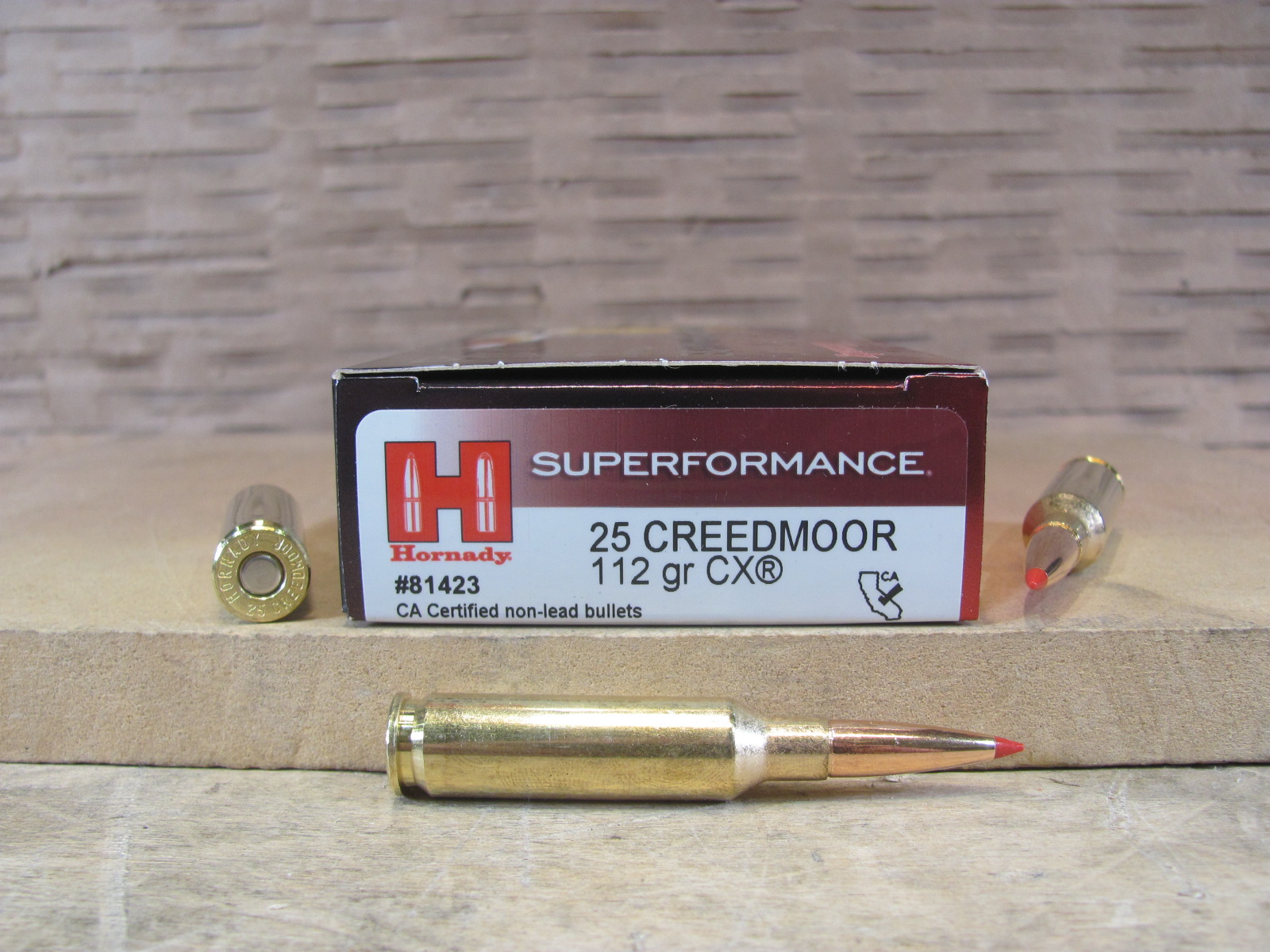 20 Round Box – 25 Creedmoor 112 Grain CX Hornady Superformance Ammo – 81423