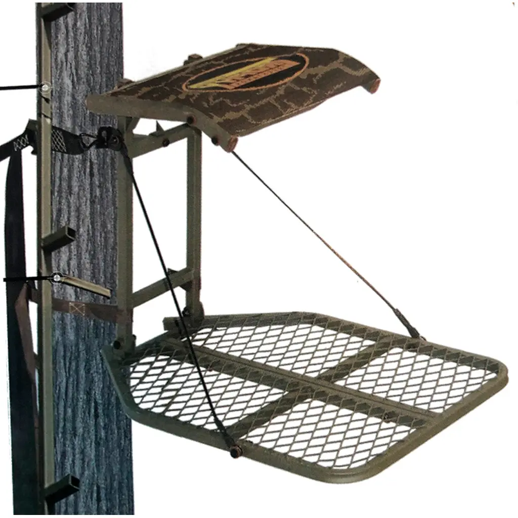 Trophy Treestands Archers Roost Combo Hang On Stand 20ft. Climbing Sticks