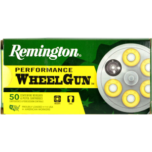 Remington Ammunition 22223 Performance WheelGun 357 Mag 158 gr Lead Semi-Wadcutter (LSWC) - 50rd Box
