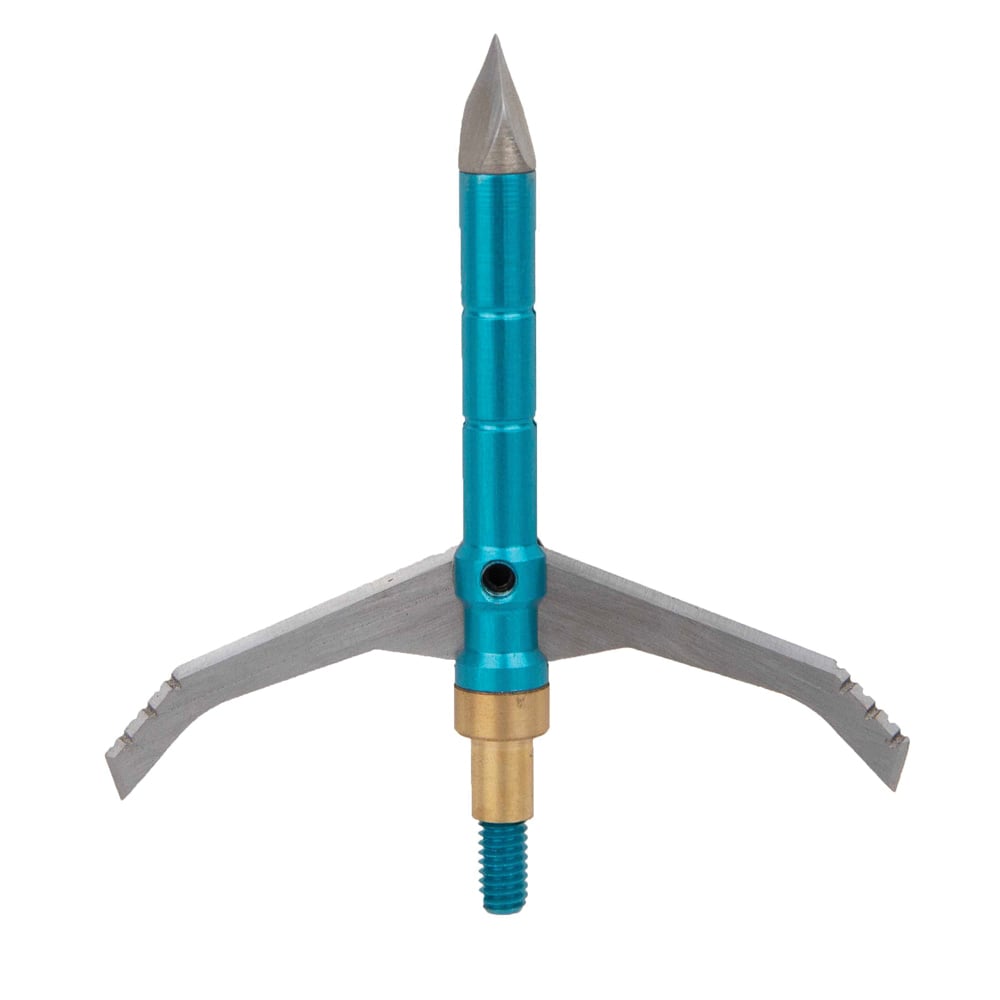 Dead Ringer Great White 2.50"/100 gr 2-Blade Mechanical Broadhead, Stainless Pack of 3