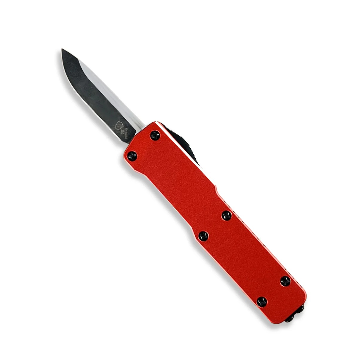 Templar Knife California Legal OTF Drop Point Knife, Red - CA-ARD-32-1