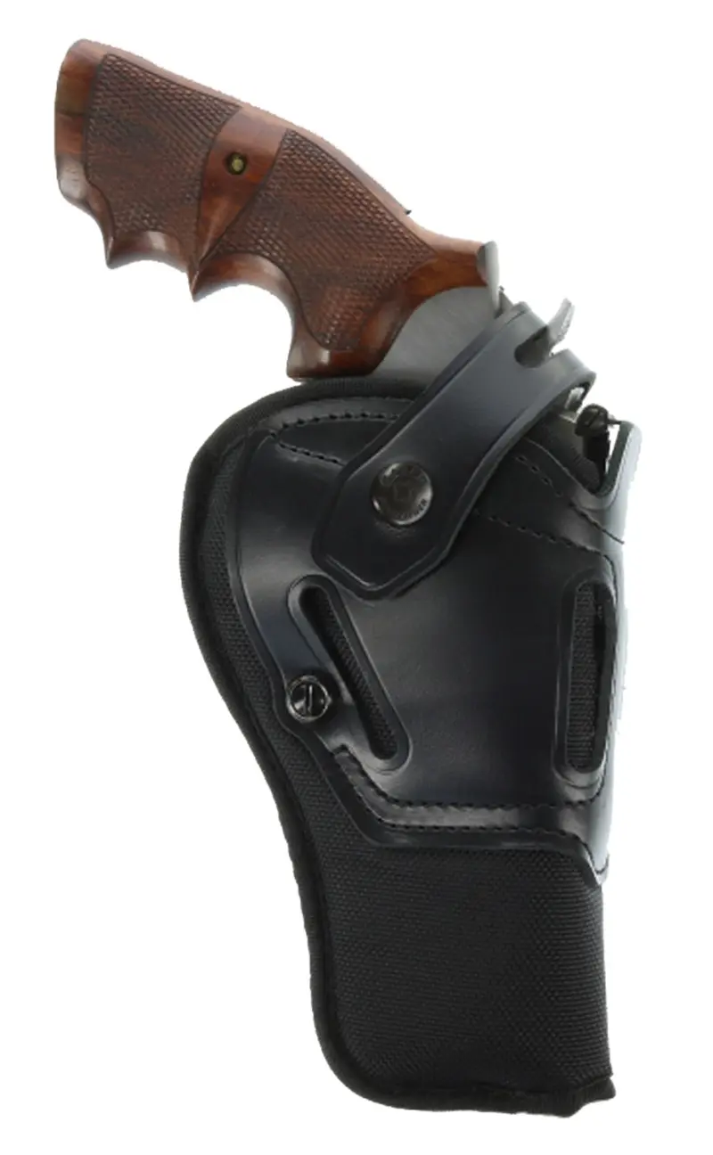 Galco SR86B Switchback OWB Black Leather Belt Slide Fits S X Frame 500/Taurus Raging Bull/6.50" Barrel Ambidextrous