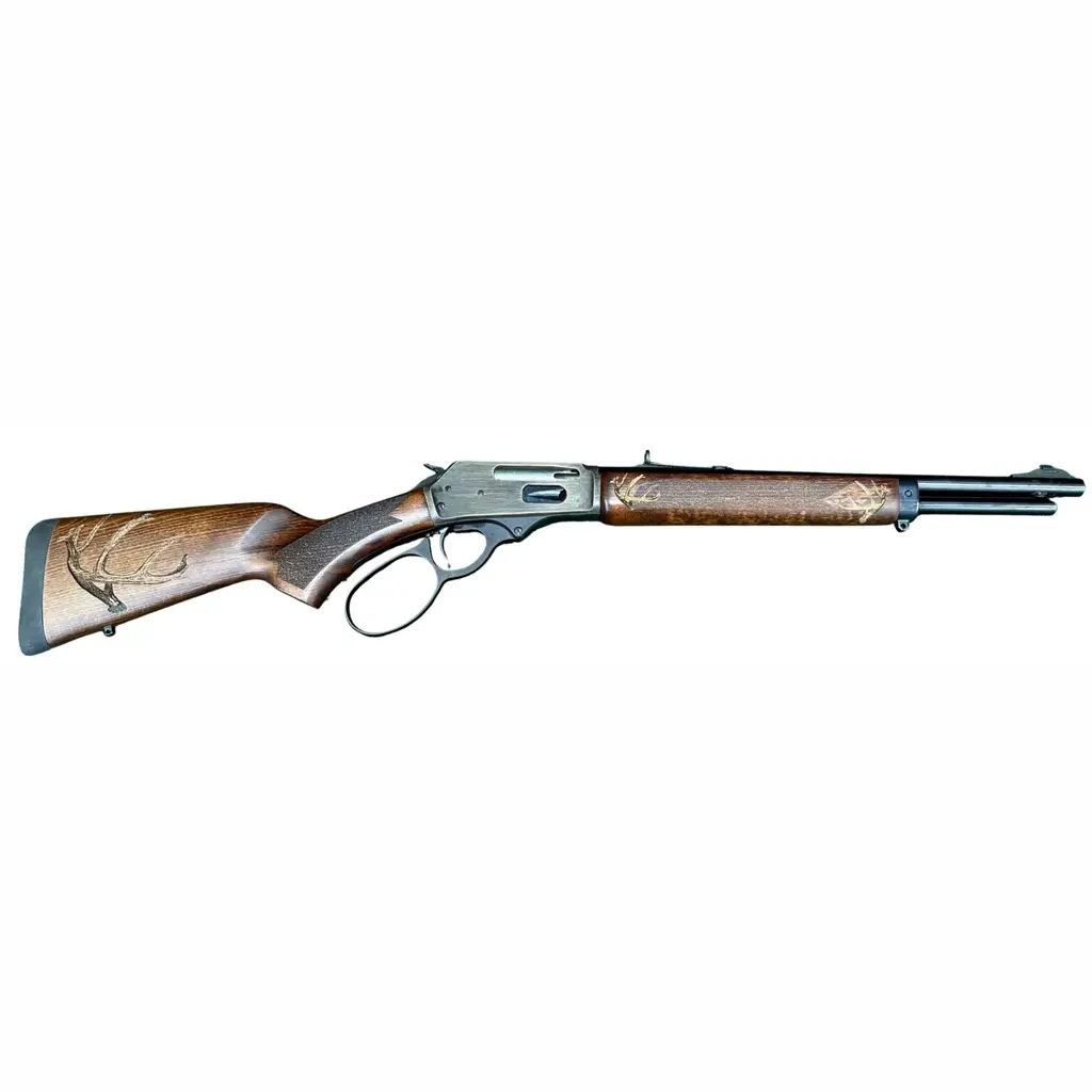 Rossi R95 Trapper Deer Edition Rifle 45-70 Govt. 16.5 in. Engraved Rec Stock 5 rd. BL