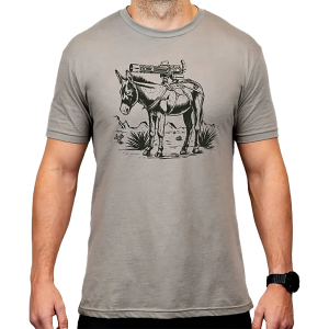 Magpul MAG1528-041-2XL Burro CVC Stone Gray Heather Cotton/Polyester Short Sleeve 2XL