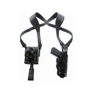 Galco Vertical Shoulder Holster Ambidextrous 1911 Commander Leather Black
