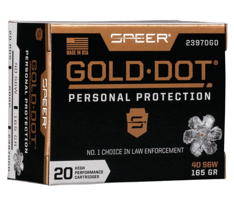 SPEER GOLD DOT 40 SW 165GR – GDHP 20RD 10BX/CS - No Credit Card Fees - Low, flat rate shipping