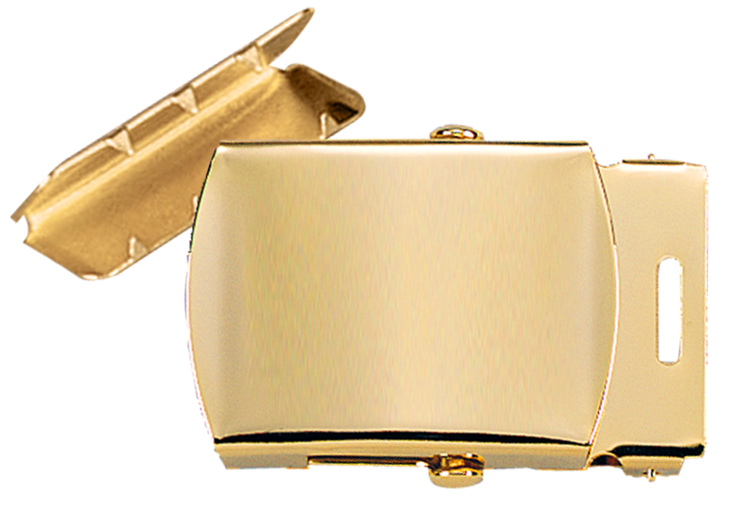 Rothco G.I. Type Web Belt Buckle And Tip Pack - Brass