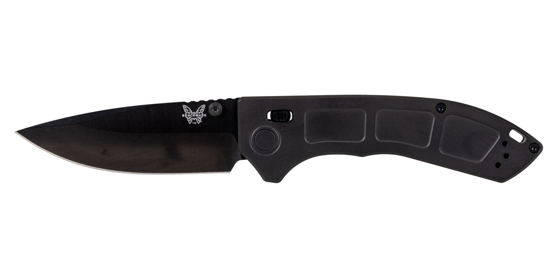 Benchmade Narrows Folding Drop Point Knife, Black Titanium - 748BK-01