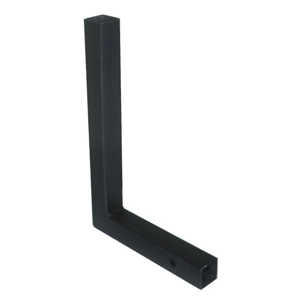 On Time 2" L-Shaped Receiver Hitch, Black