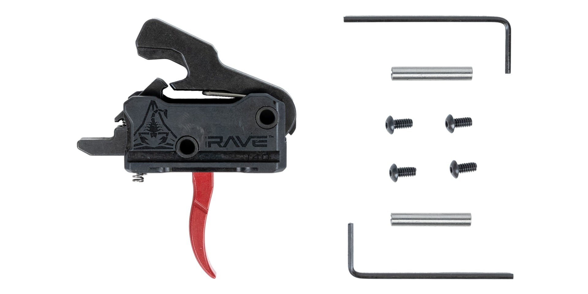 Rise Armament Rave Trigger, Red - T017-RED