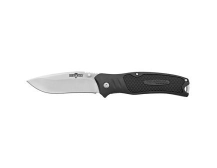 Camillus Western Blacktrax Folding Drop Point Knife, Black - CAM-19366