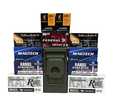 Ammo Flight Sampler Pack - 115gr FMJ