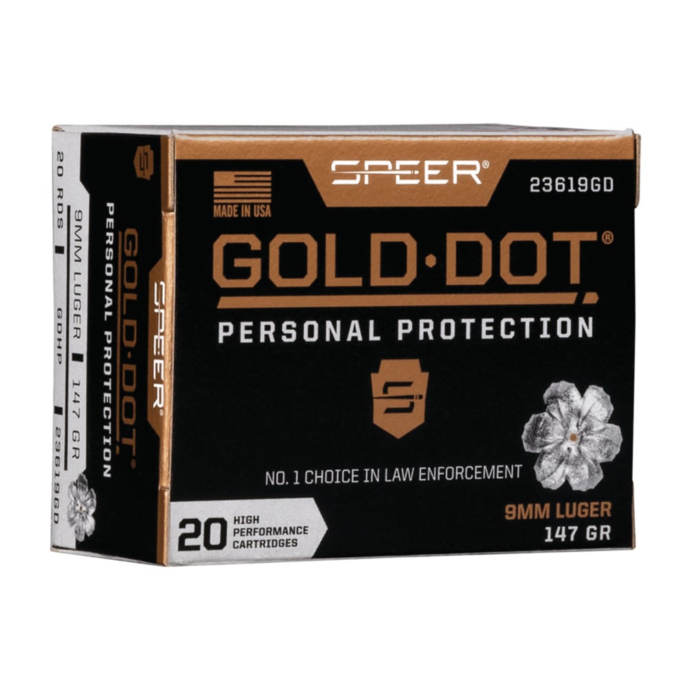 SPR GOLD DOT 9MM 147GR HP 20/200 - No Credit Card Fees - Low, flat rate shipping