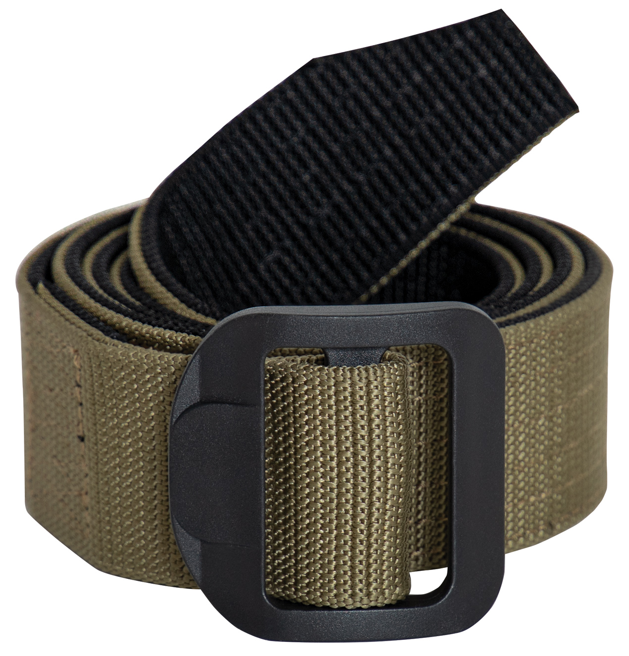 Rothco Reversible Airport Friendly Riggers Belt - Black - Coyote, Large