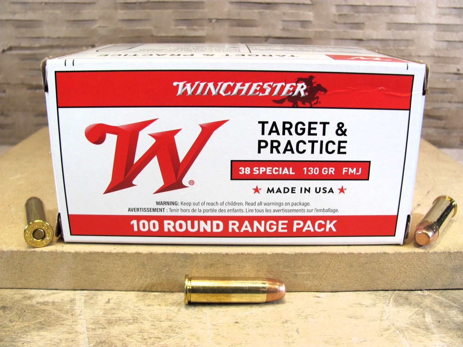 500 Round Case – 38 Special Winchester 130 Grain FMJ Ammo USA38SPVP