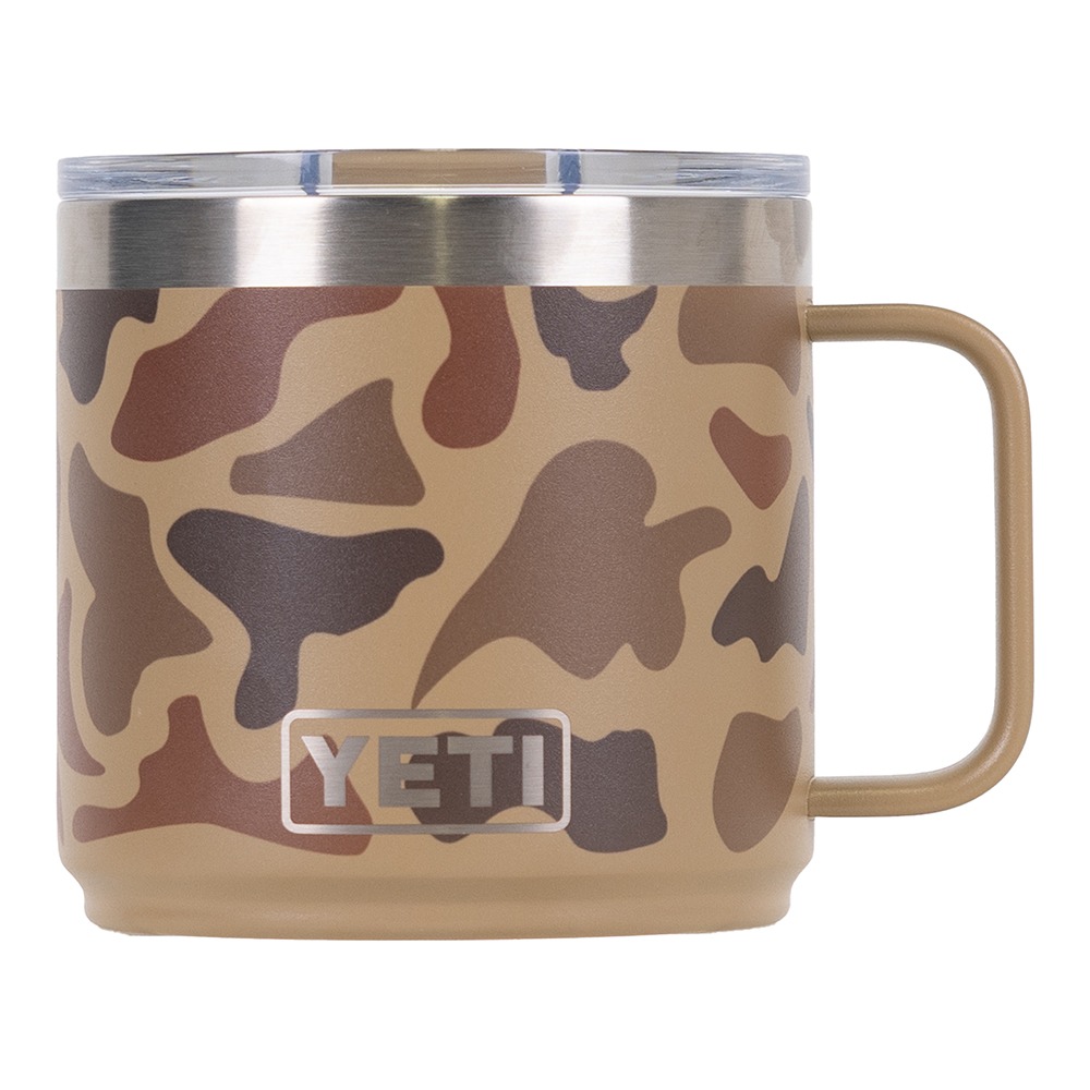 Yeti Rambler 14 oz Ceramic Lined Mug 2.0 with Mag Slider Lid, Wetlands Camo