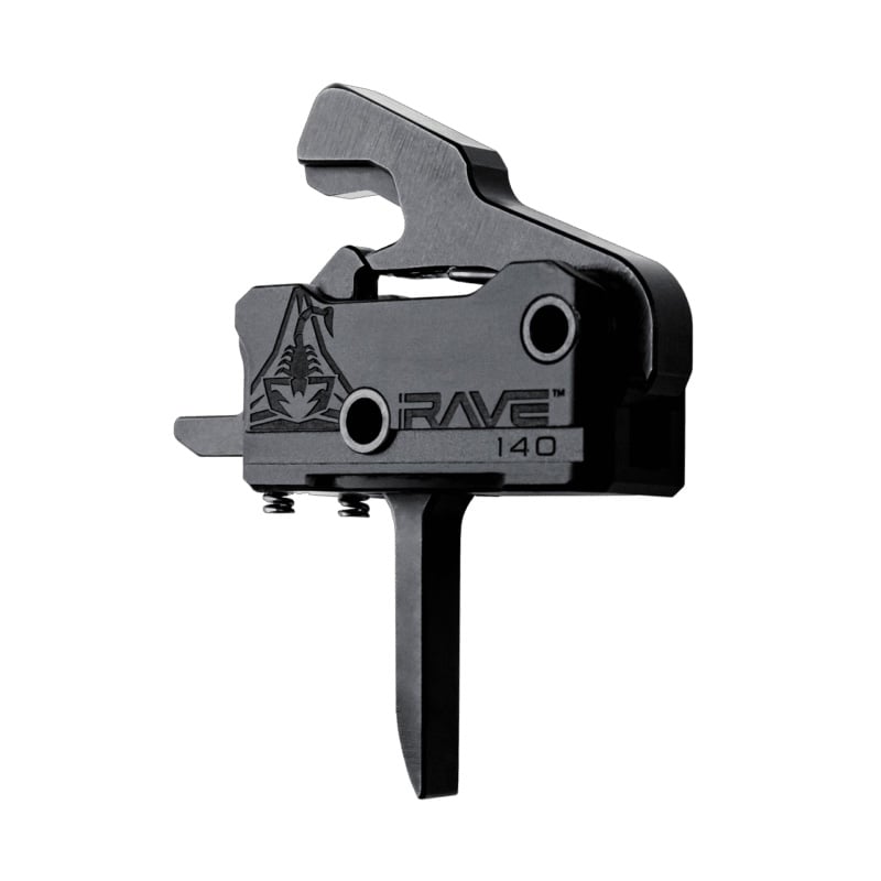 Rise Armament Rave 140 Single-Stage Flat Drop-In Trigger, Black -T017F-BLK