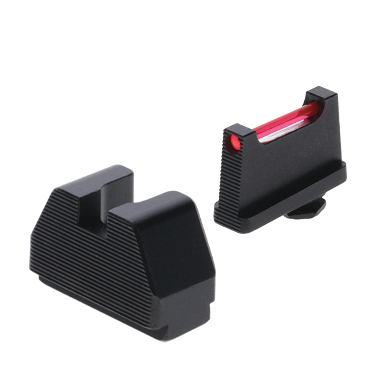 TruGlo Fiber-Optic Pro Sight Front/Rear, Red/Black - TGTG132CZ