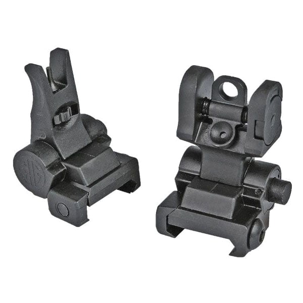 Sig Sauer Iron Sight Set Front/Rear Flip-Up, Black/Black