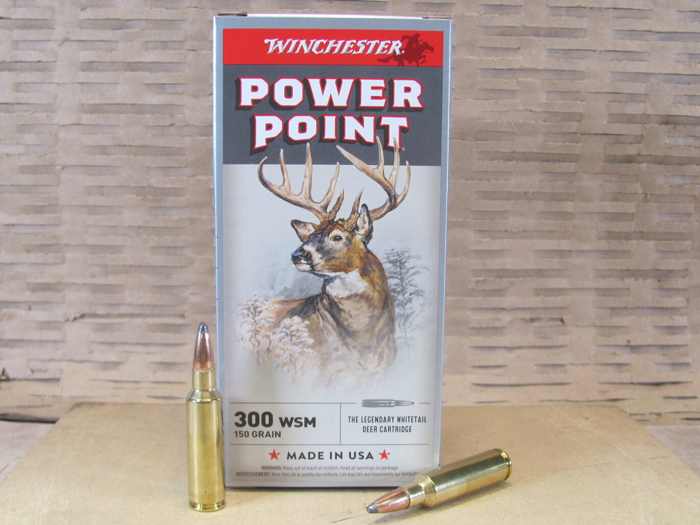 200 Round Case – 300 WSM 150 Grain Winchester Power Point Ammo – X300WSM1