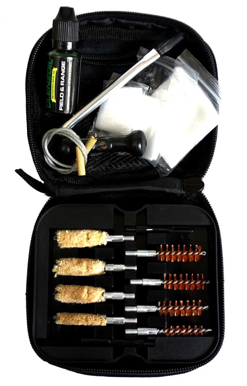 Clenzoil 2328 Field Range Cleaning Kit Multi-Caliber Pistol/17 Pieces Black