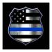 Rothco Thin Blue Line Shield T-Shirt - 3X-Large