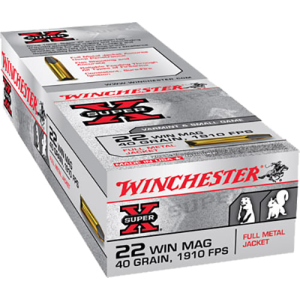 Winchester Ammo X22M Super-X 22 WMR 40 GR Full Metal Jacket - 50rd Box