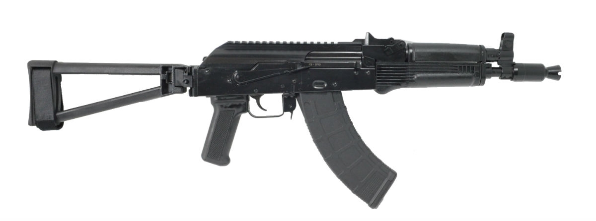 PSA AK-P GF3 Classic Triangle Side Folding Pistol, Black