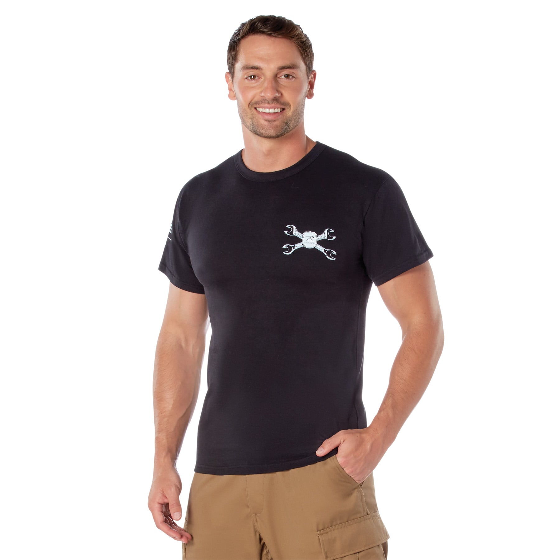 Rothco American Strength T-Shirt - Black, X-Large